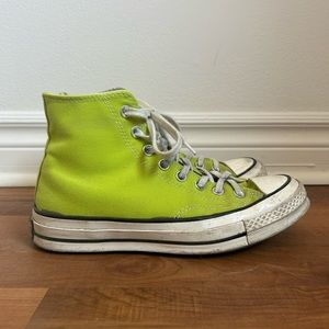 Women’s 8.5 Men’s 6.5 Lime Converse 1970s